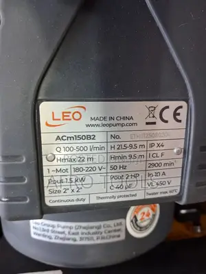 Leo 2acm Centrifugal Pump