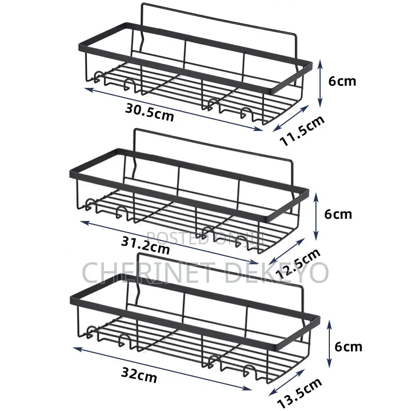 6-pack Adhesive Shower Caddy/Organizer