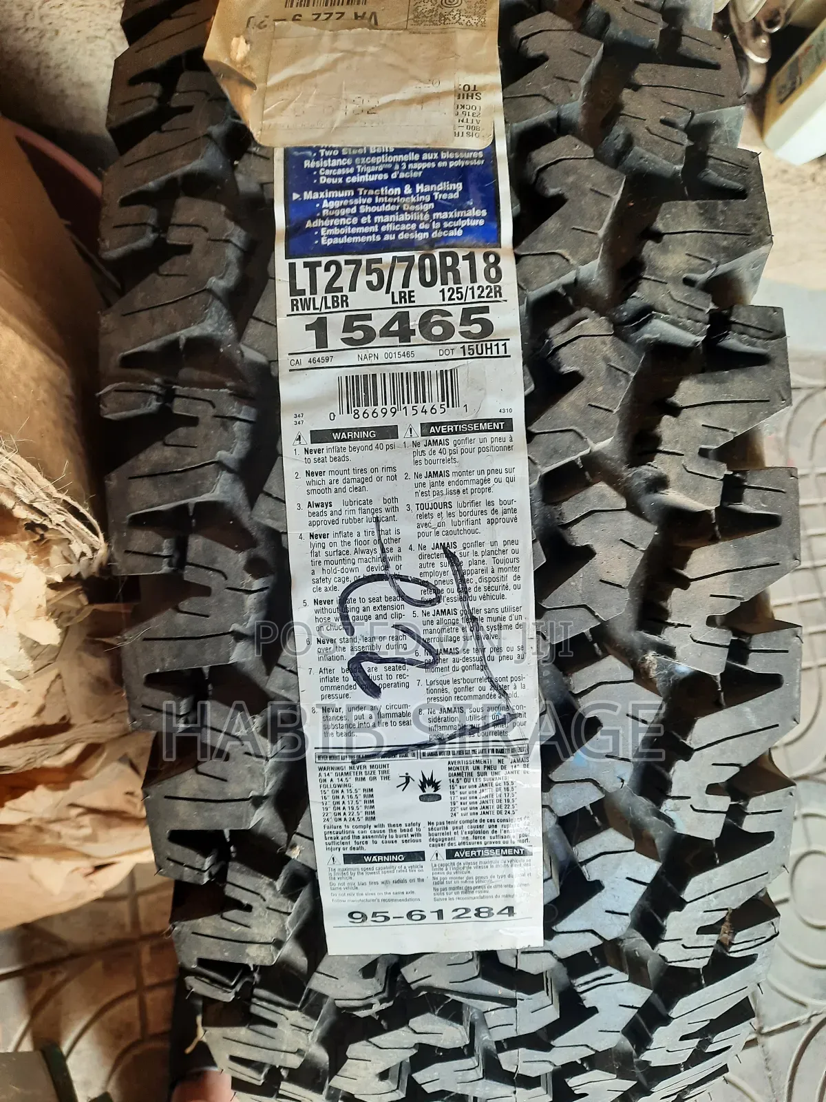 Tyres Size 275/70/18 From Usa