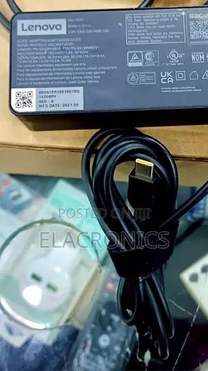 Lenovo Laptop Charger (Type-C Charger) 65w Adapter