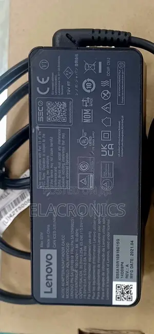 Lenovo Laptop Charger (Type-C Charger) 65w Adapter