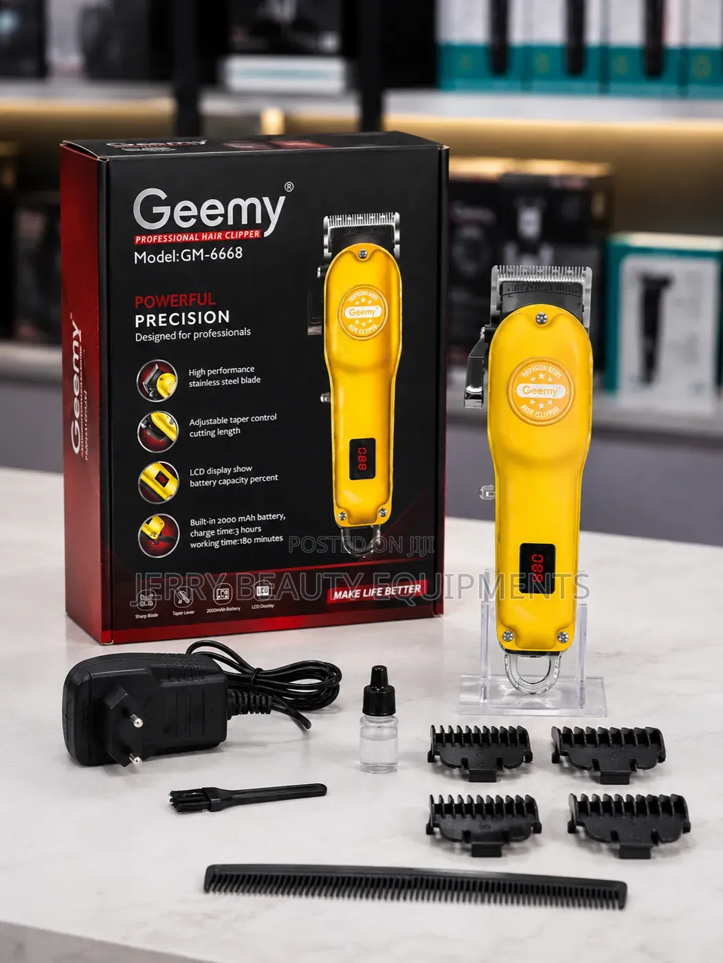 Geemy Gm6668 Hair Clipper- Golden