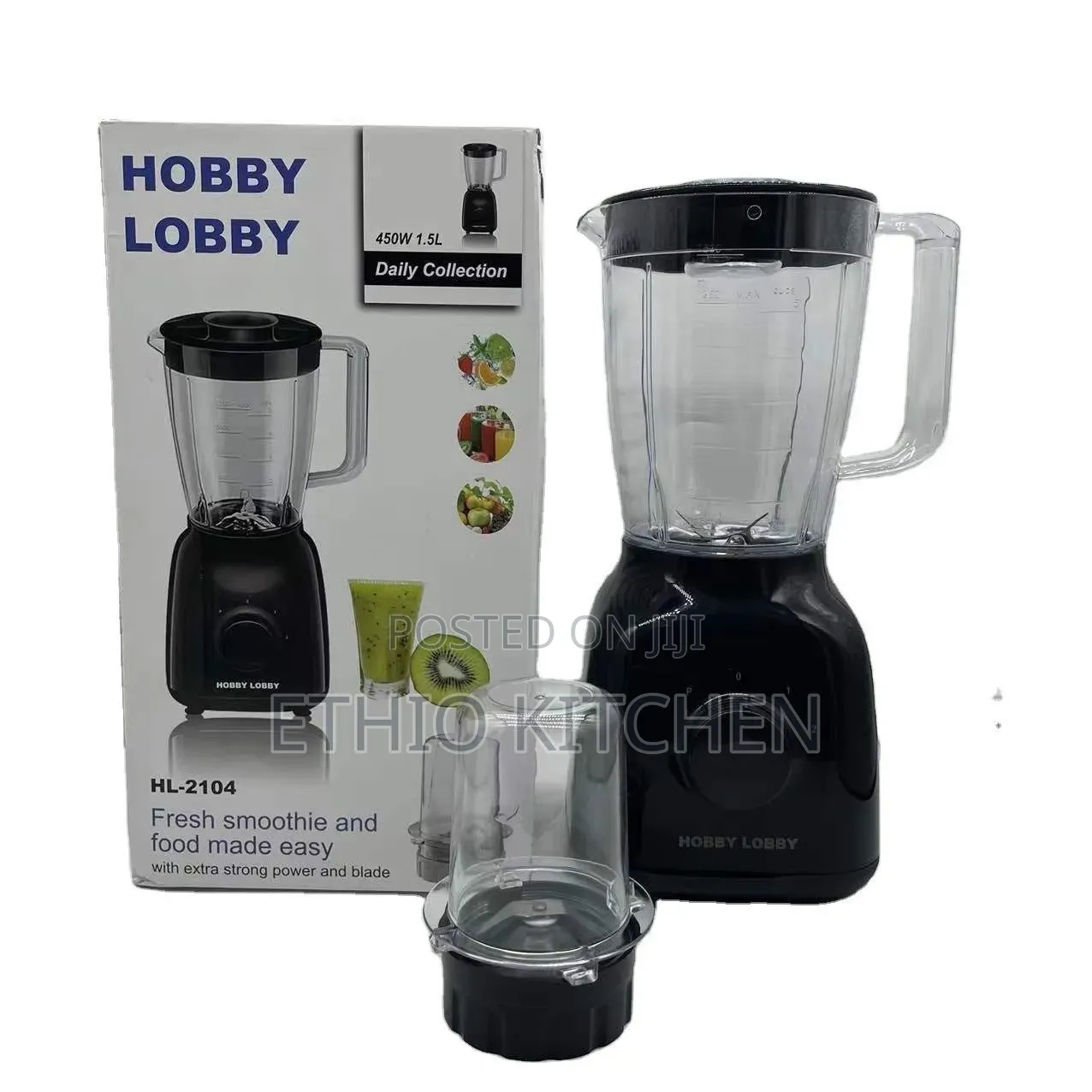 Hoobby Lobby Juicer 2in1 የጁስ መፍጫ