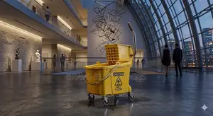 Commercial Wet Floor Mop Bucket With Wringer – Best Price in Addis!