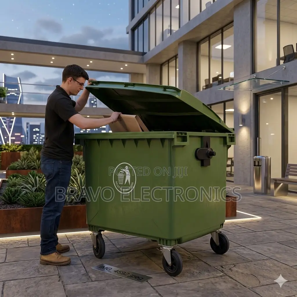 660l Garbage Trash Bin – Heavy Duty Strong Plastic | Best Price