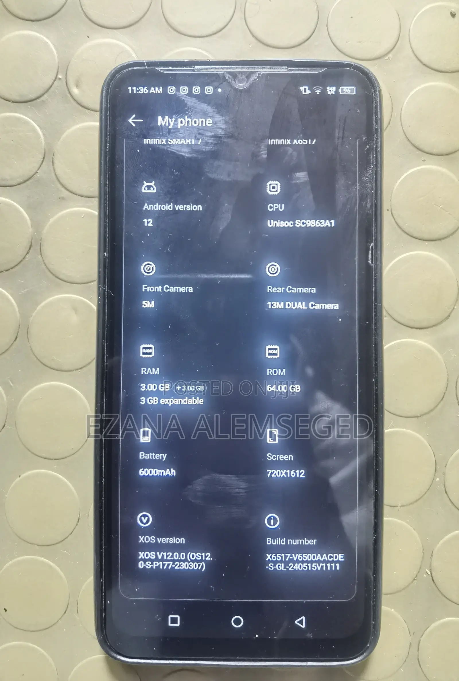 Infinix Smart 7 64 GB Black