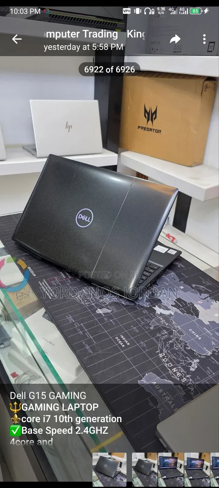 New Laptop Dell G15 5535 32GB Intel Core i7 SSD 512GB