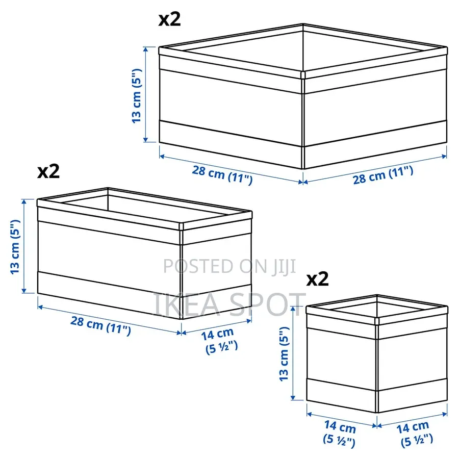Ikea 6pc Cloth Organizer