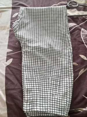 Original Zara Checkered Trousers - High Waist, Size Mex 28 (Medium)
