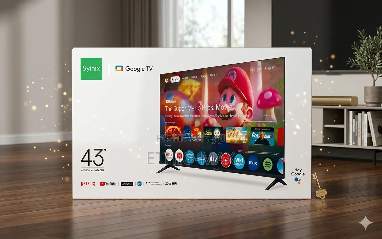 Syinix Tv 43" Smart Google Tv New Arrival