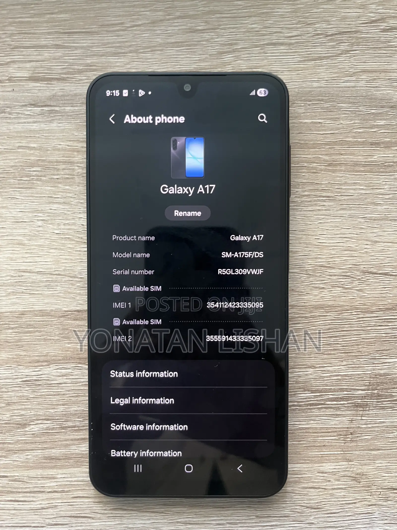 New Samsung Galaxy A17 128 GB Black