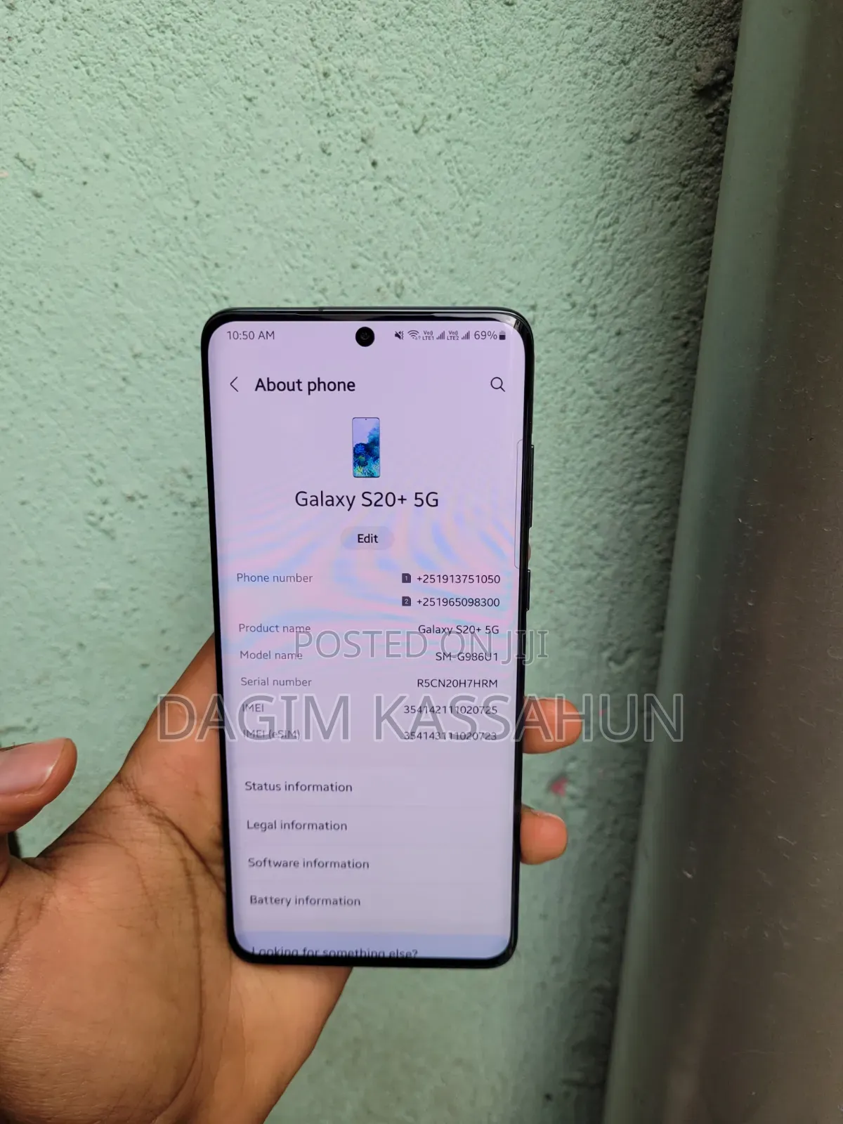 Samsung Galaxy S20+ 5G 128 GB Gray