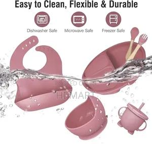 6pcs Silicone Baby Feeding Set