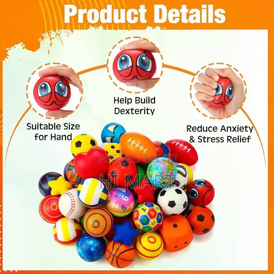 12pcs Mini Foam Stress Balls
