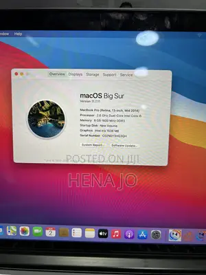 Laptop Apple MacBook Pro 2014 8GB Intel Core i5 SSD 128GB