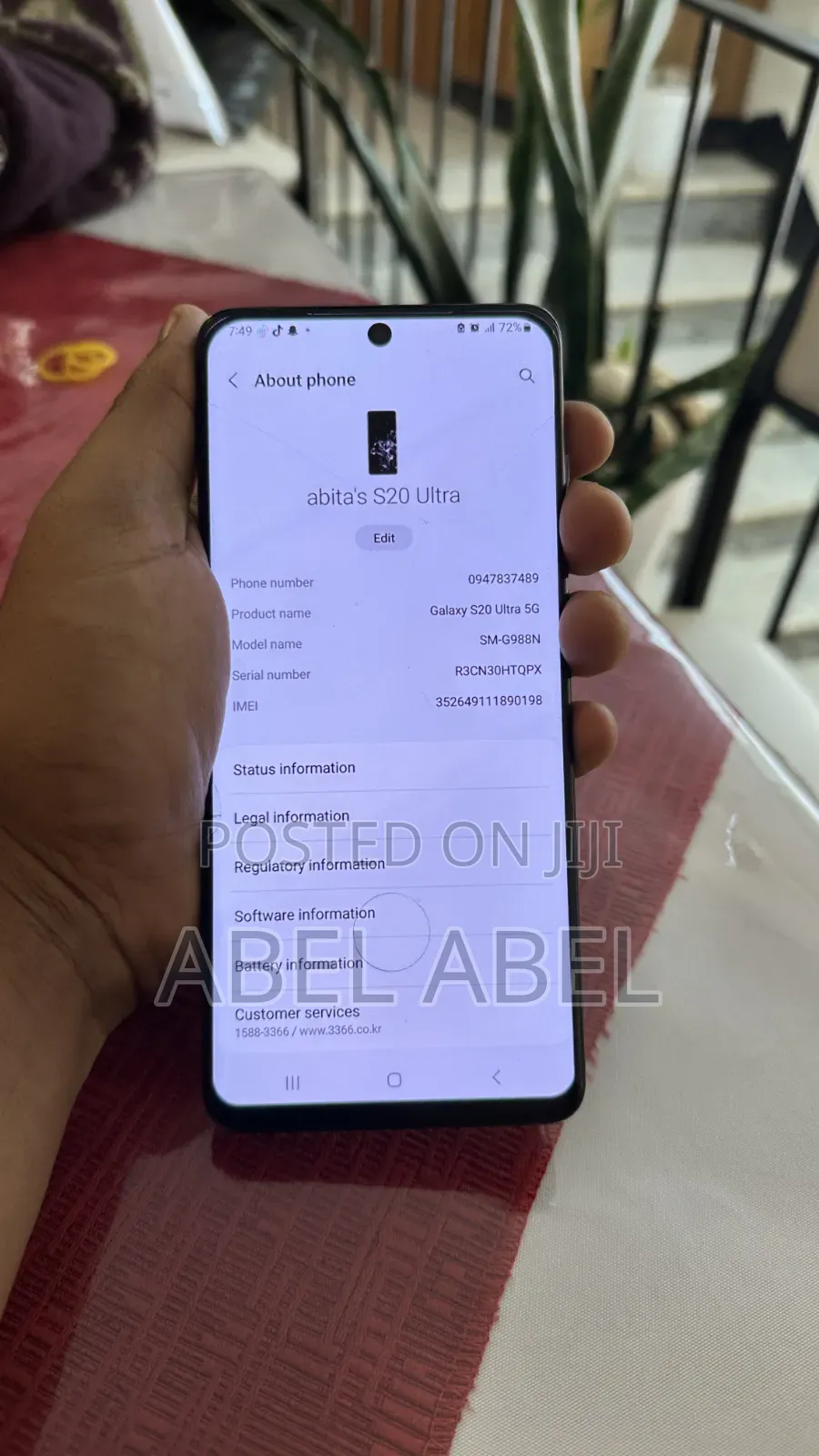 Samsung Galaxy S20 Ultra 5G 256 GB Black
