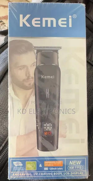 Kemei Km-1113 ፕሮፌሽናል የፀጉር ማሽን (ሪቻርጀብል)