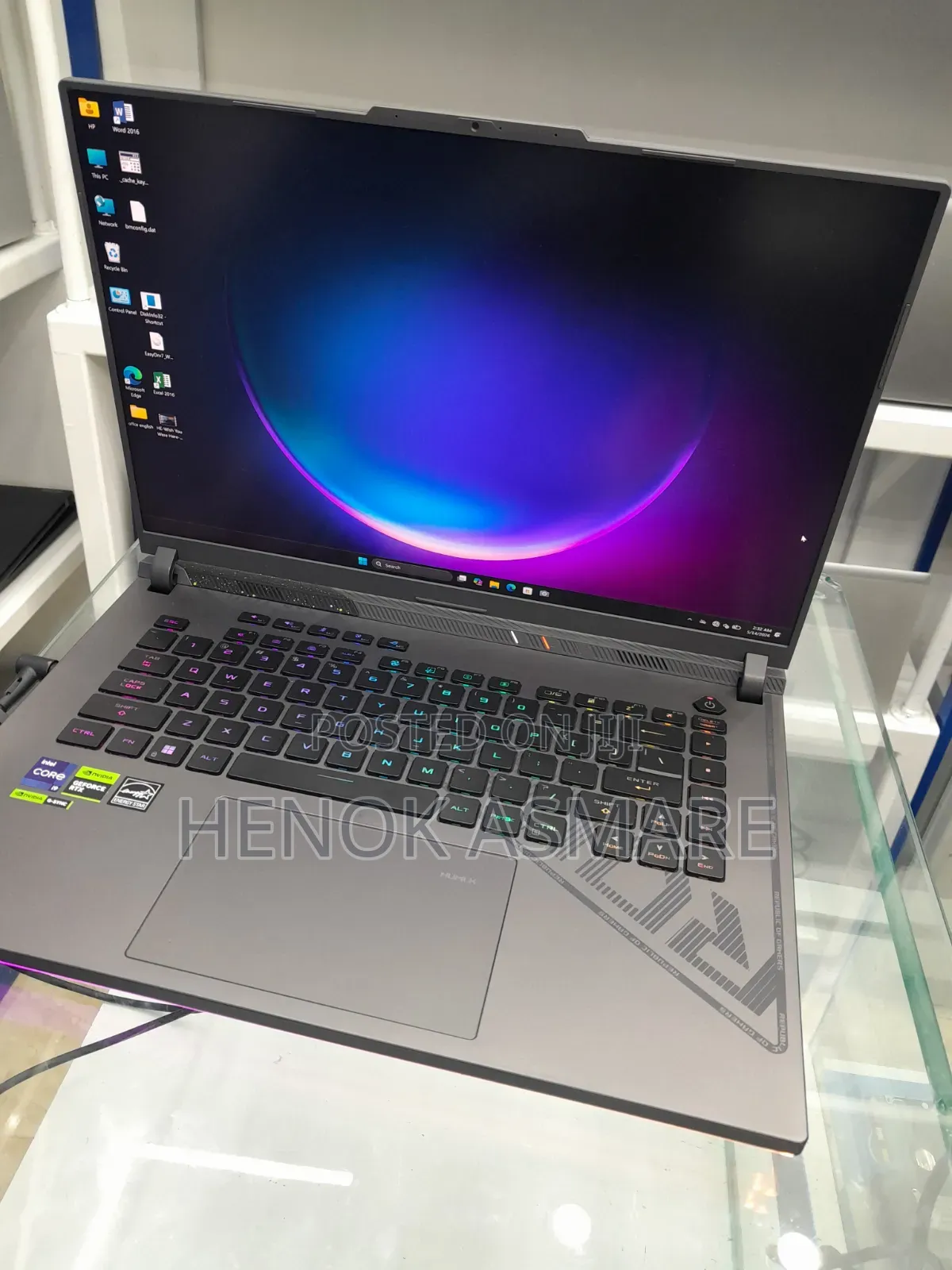 New Laptop Asus ROG Strix G16 G614 16GB Intel Core i9 SSD 1T