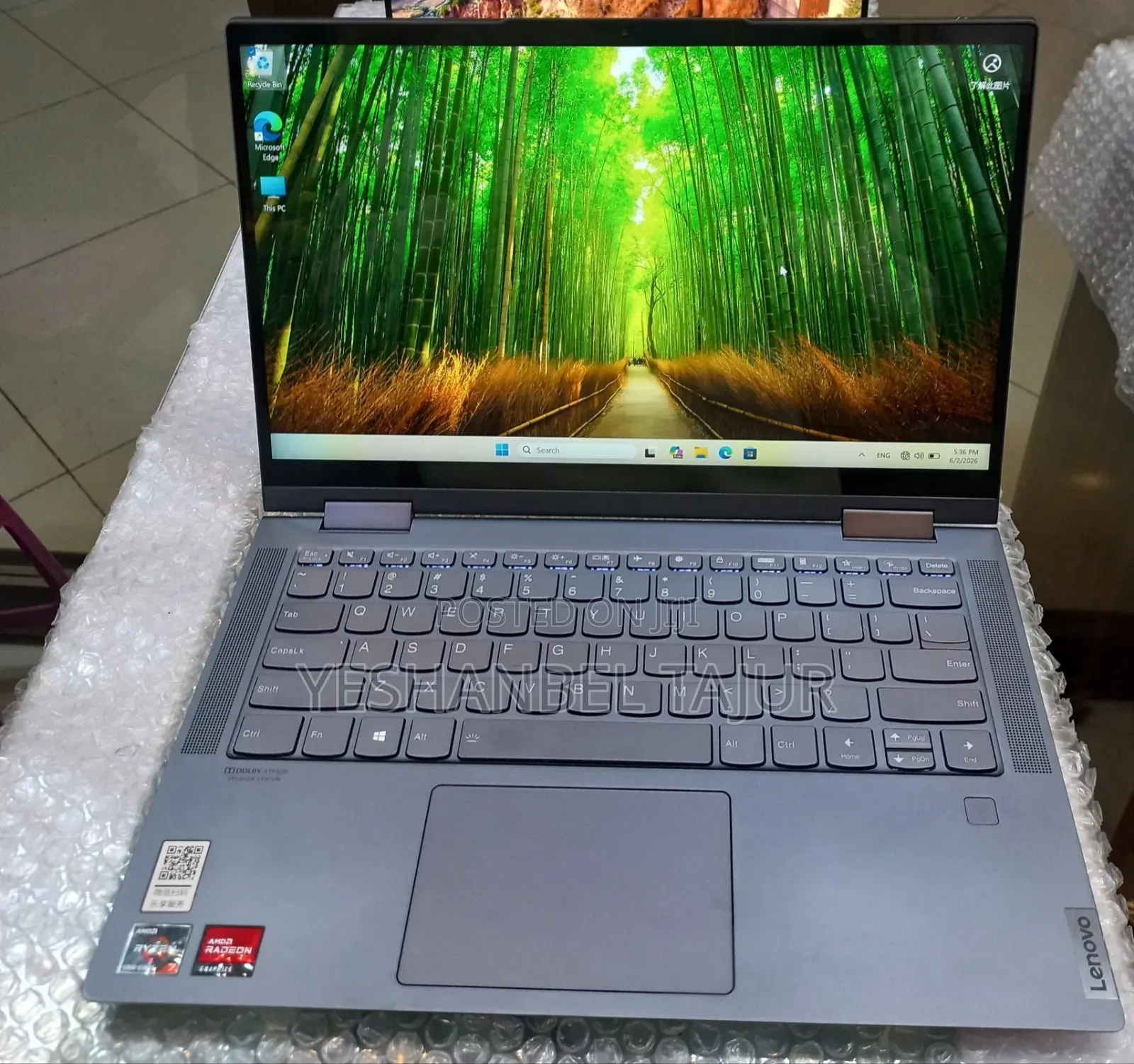 New Laptop Lenovo Yoga 7 15ITL5 16GB AMD Ryzen 7 SSD 512GB