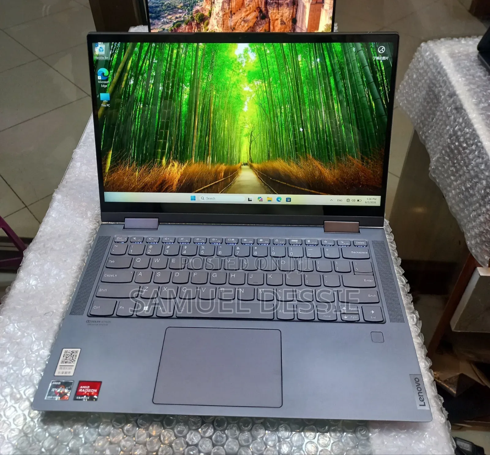 New Laptop Lenovo ThinkPad Yoga 16GB AMD Ryzen 7 SSD 512GB