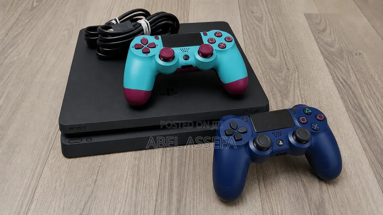 Play Station 4 Slim Jailbrake 1 Tera 2 Joystick 10 Games Installed