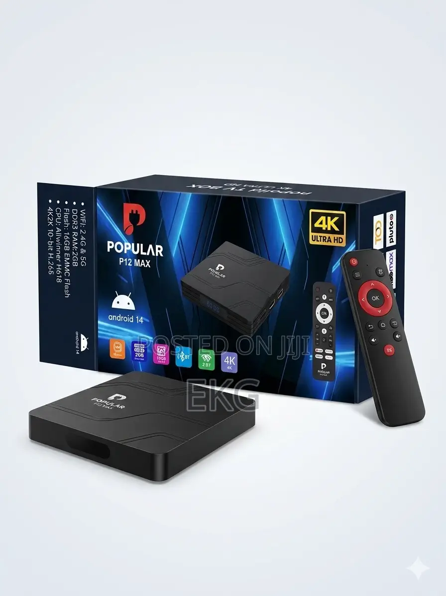 Popular P12 Android Tv Box ( ቲቪ ስማርት ማድረጊያ Box)