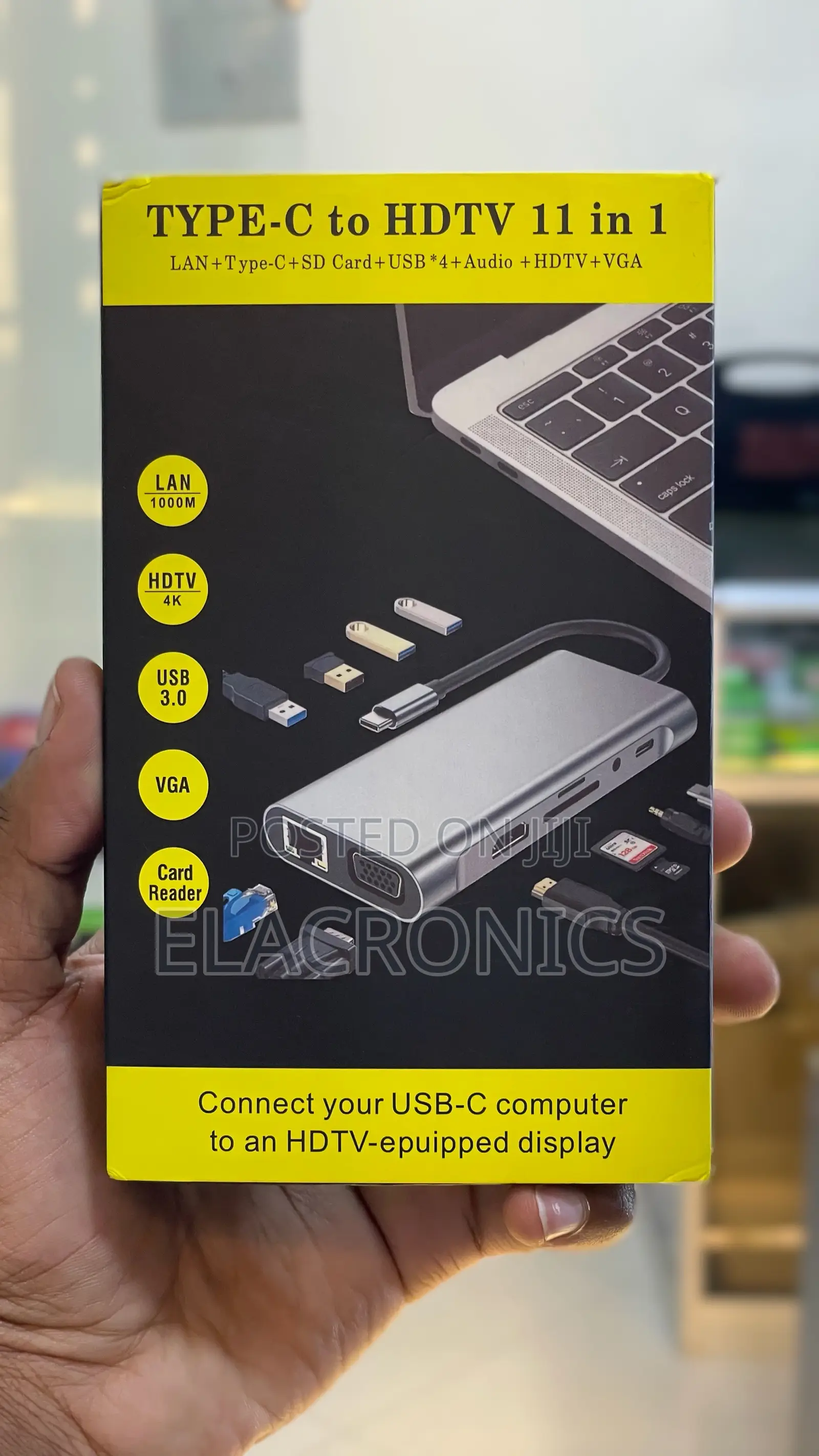Type-C Hub (Usb-C Hub) 11 in 1 Multipurpose Adapter