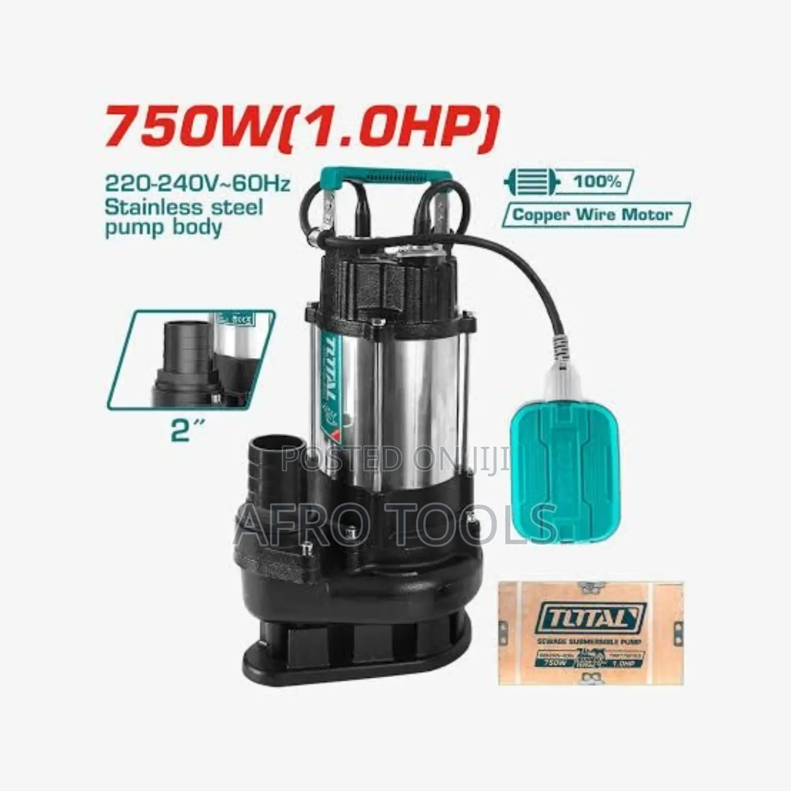 Total 1hp Sewage Pump