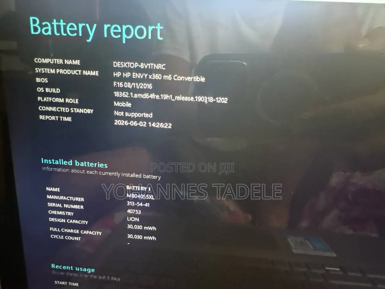 Laptop HP Envy X360 16GB Intel Core i7 HDD 1T