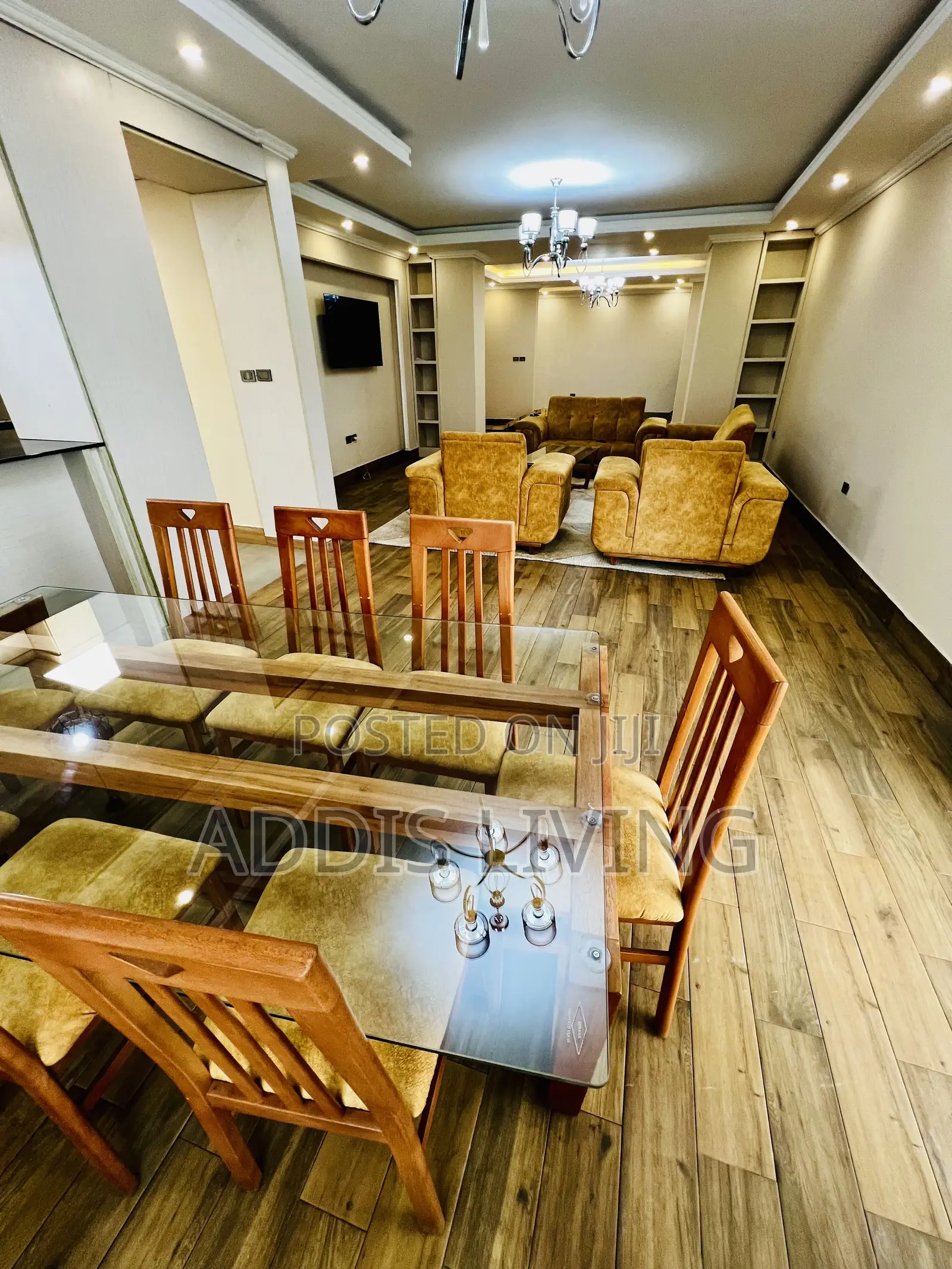 Furnished 4bdrm Apartment in Bole for rent