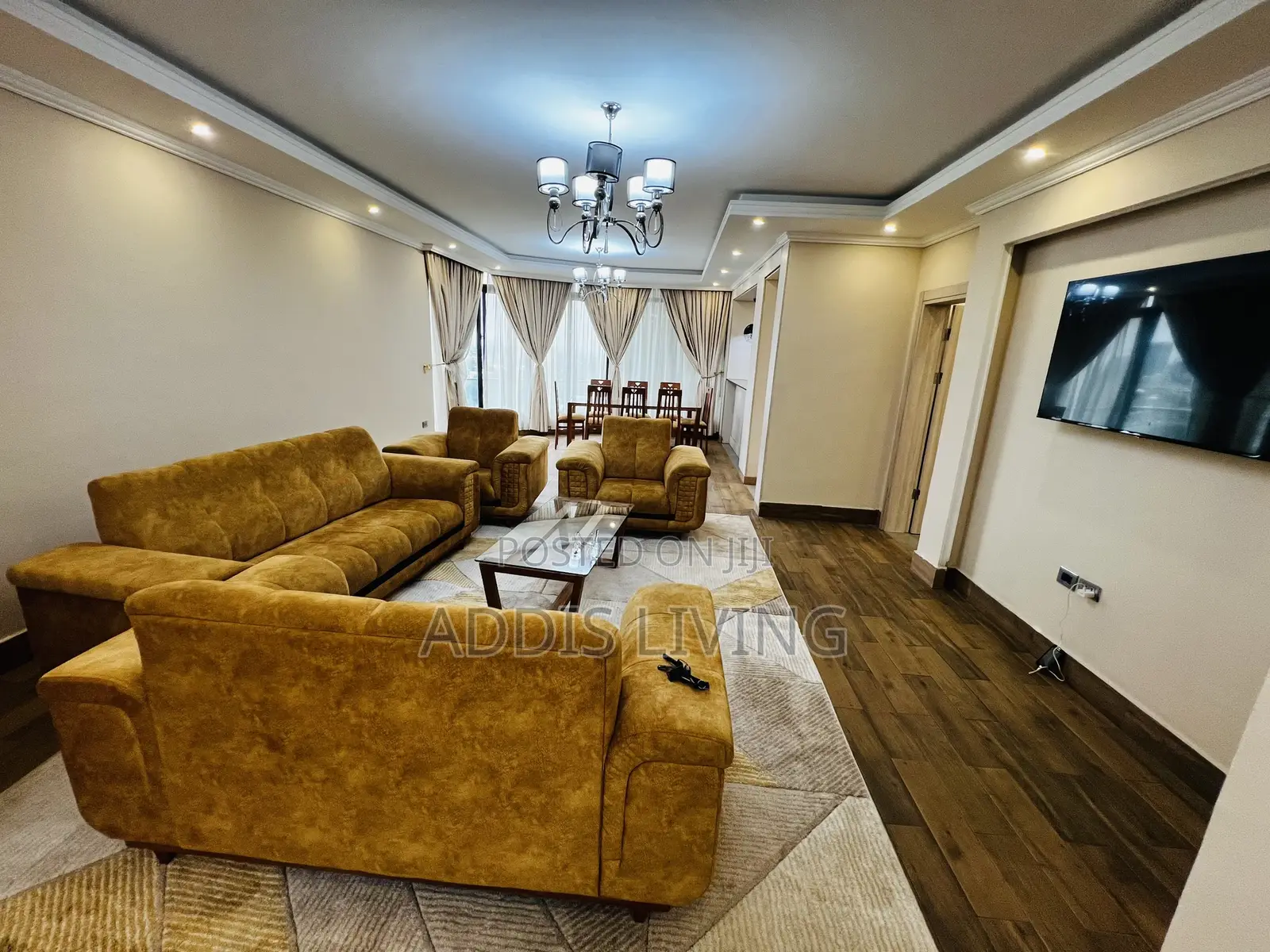 Furnished 4bdrm Apartment in Bole for rent