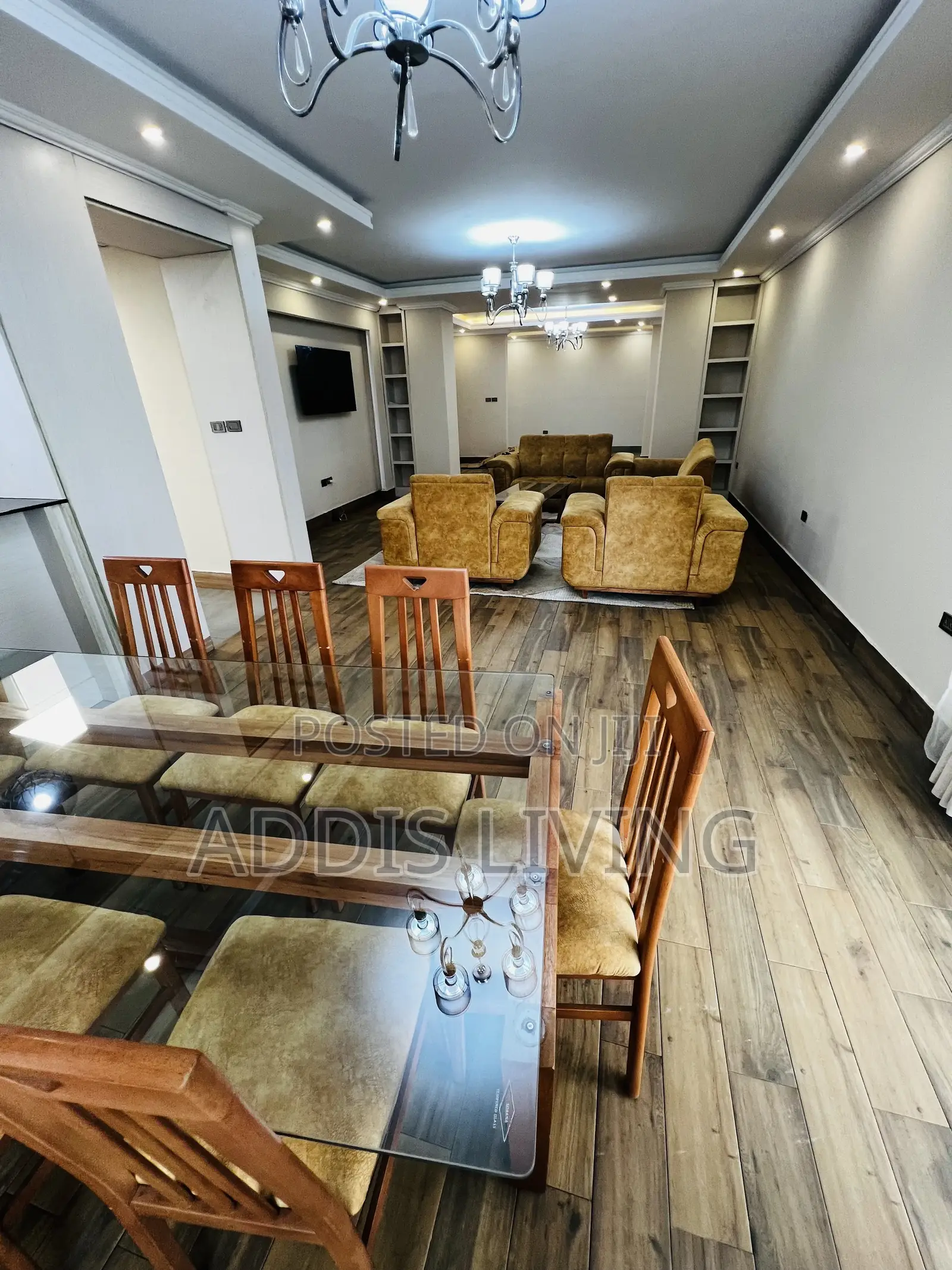 Furnished 4bdrm Apartment in Bole for rent