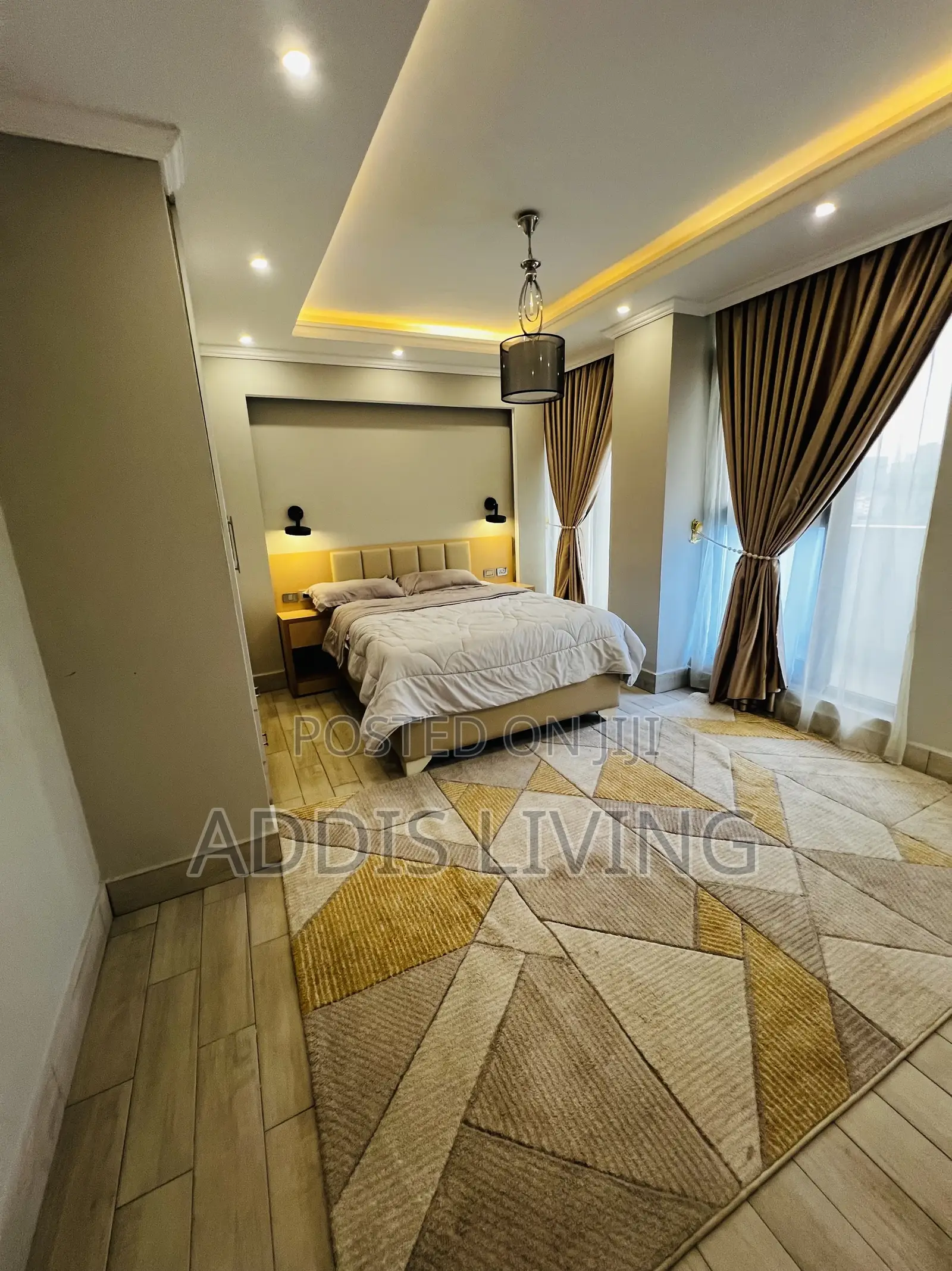Furnished 4bdrm Apartment in Bole for rent