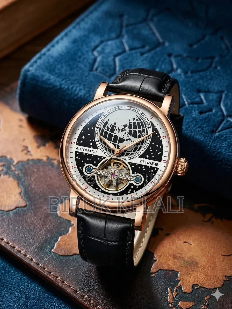 Tevise Automatic Watch Features a Unique Starry Sky Design With a Map