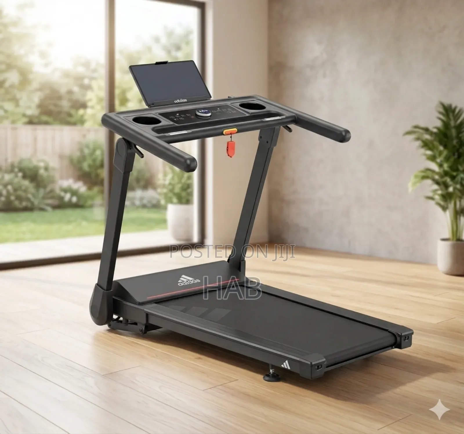 Treadmill Adidas T1?ቦታ ማይዝ ዘመናዊ 3.5የፈረስ ጉልበት ያለው 15 ኪሜ በሰአት ፈጣን