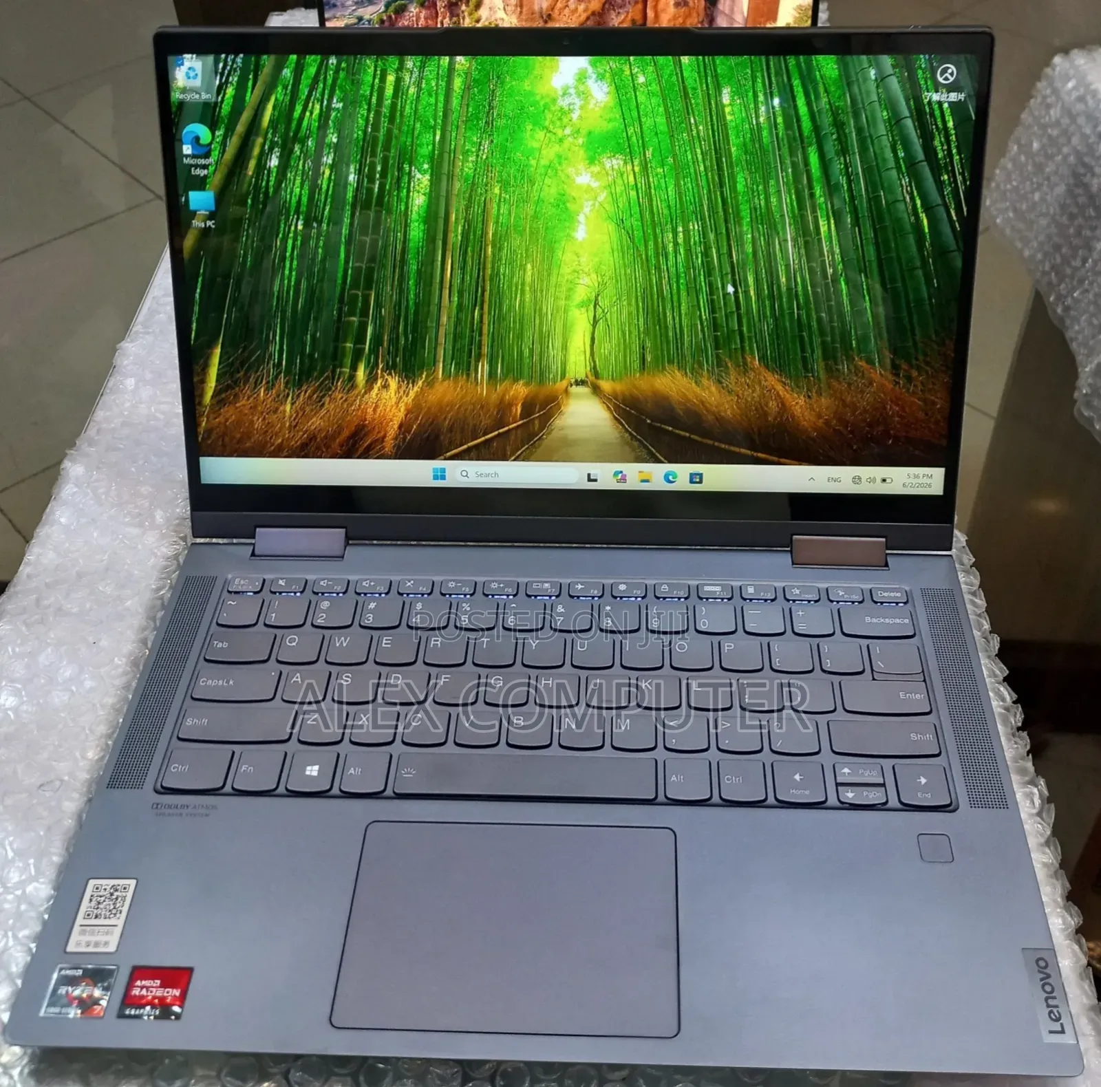 New Laptop Lenovo Yoga 7i 16GB AMD Ryzen 7 SSD 512GB