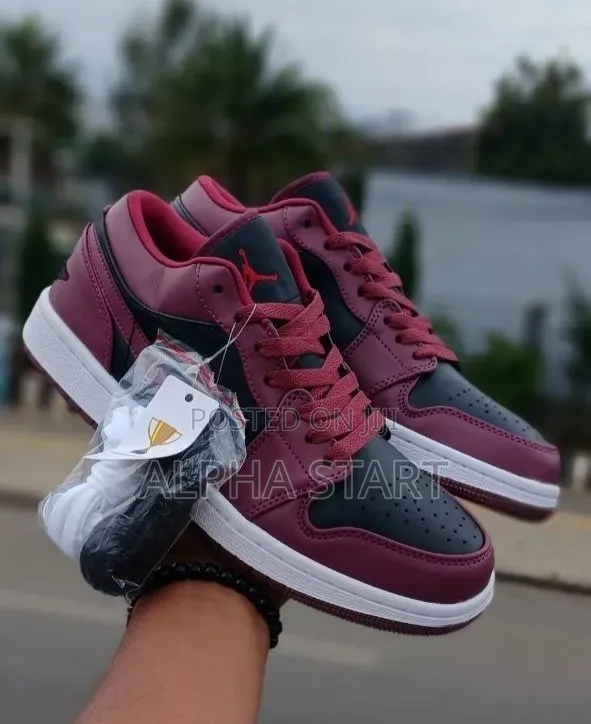 Nike Air Jordan 1 Low "Dark Beetroot," Made in Vietnam