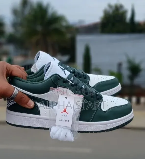 Nike Air Jordan 1 Low White 'Galactic Jade' Made in Vietnam