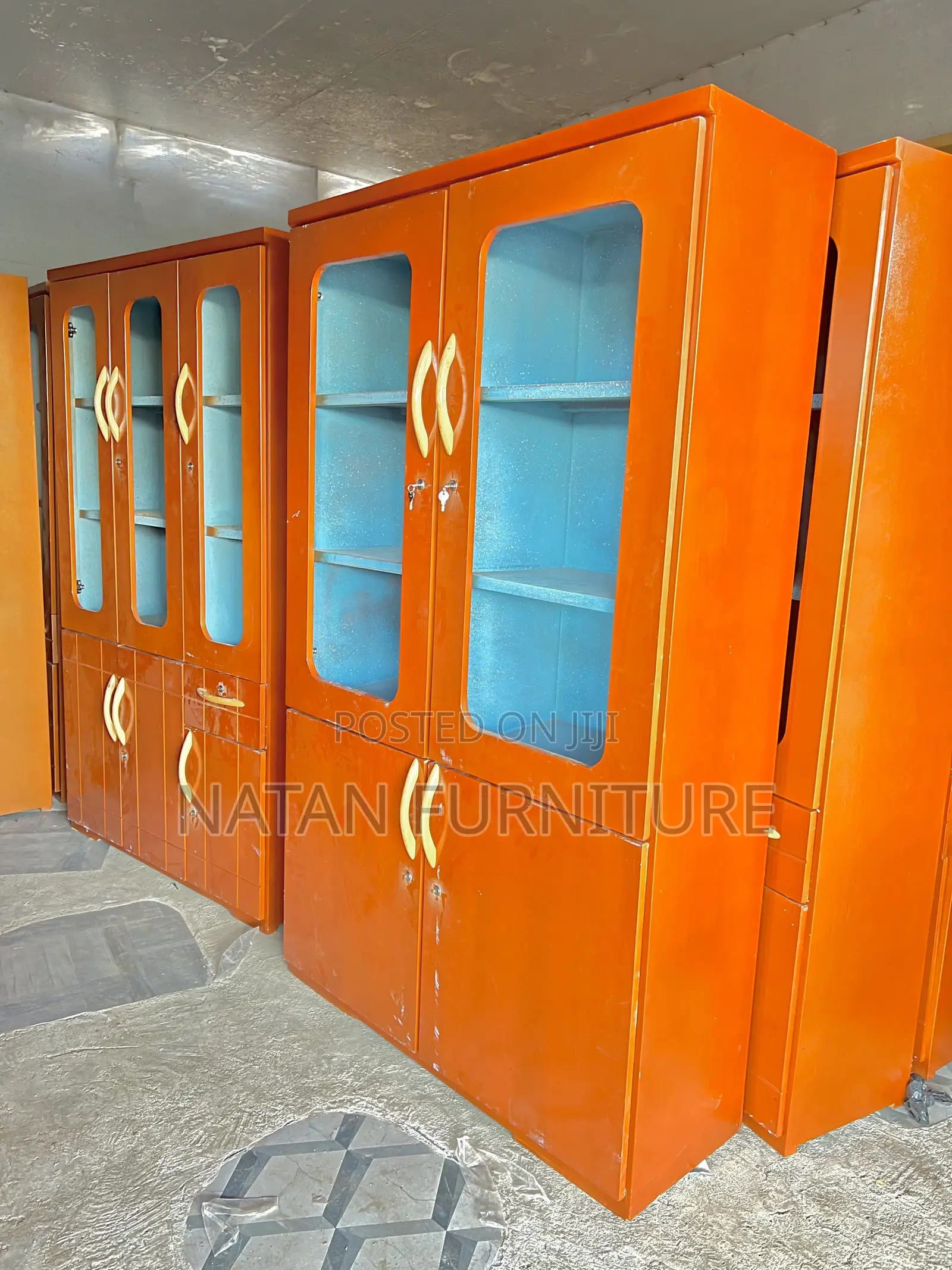 Office Shelves Locally Made of MDF Withe Three Door and Partitions