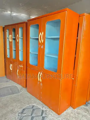 Office Shelves Locally Made of MDF Withe Three Door and Partitions