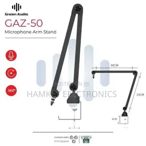 Green Audio Gaz-50 Adjustable Microphone Arm Stand