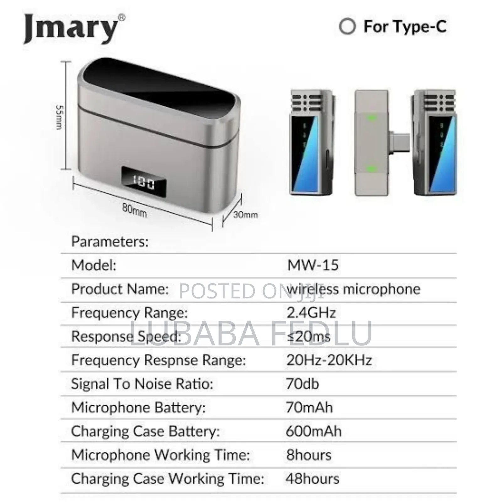 Jmary Mw-15 Wireless Microphone