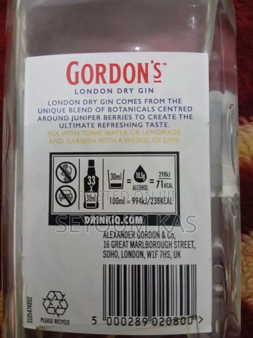 Gordon London Gin