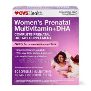 Women's Prenatal+Dhs Algae-Sourced Dha Complete Prenatal Multivitamin