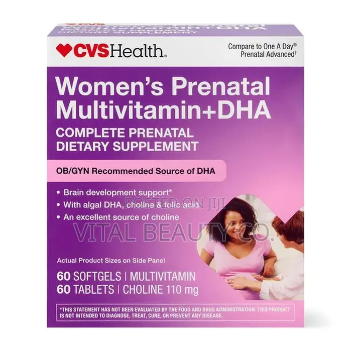 Women's Prenatal+Dhs Algae-Sourced Dha Complete Prenatal Multivitamin