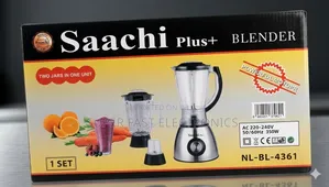 Saachi Plus+ Blender Countertop Set 350w With 2 Jars Grinder Mill