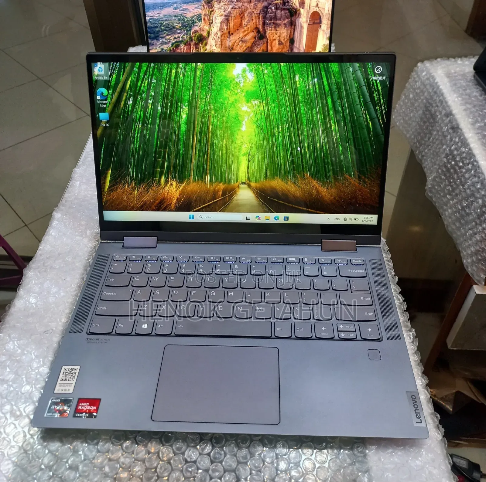 New Laptop Lenovo Yoga 7 15ITL5 16GB AMD Ryzen 7 SSD 512GB