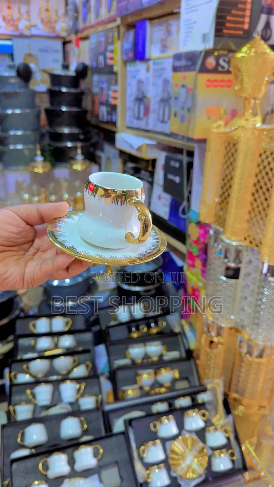Luxurious Coffee Set የቡና ሲኒ 6 Pc