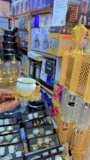 Luxurious Coffee Set የቡና ሲኒ 6 Pc