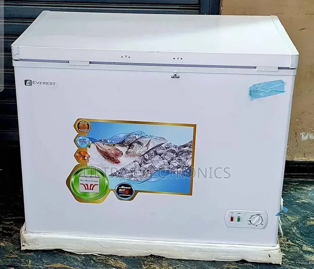 Everest Chest Freezer Is a White, Top-Loading Appliance With